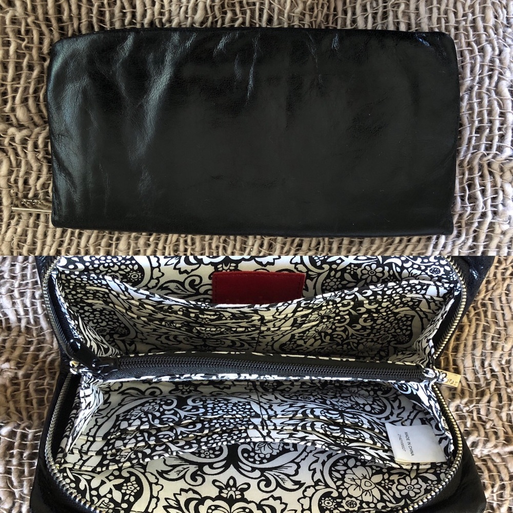 HOBO International Leather FUN Lining Zip Wallet